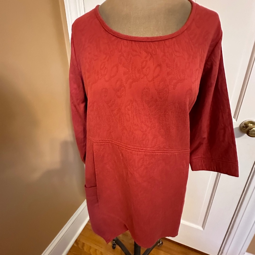 Tomato Red Tunic top by Soft Surroundings